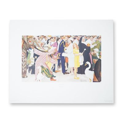 Norman Rockwell Print, Saturday People