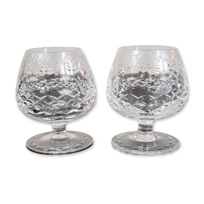 Pair of Rogaska Gallia Crystal Brandy Snifters