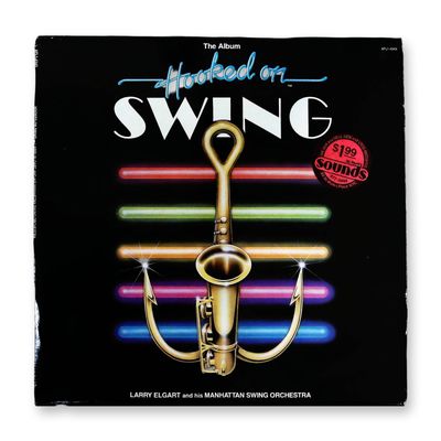 Larry Elgart and His Manhattan Swing Orchestra Hooked On Swing LP Record and Sleeve
