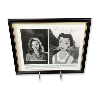 Framed Autographed Photo of Paige O'Hara and Belle from Disney's Beauty and the Beast