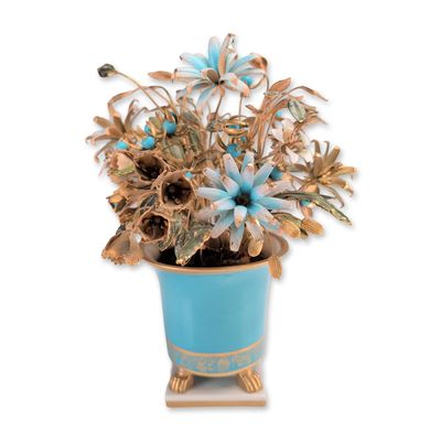 Jane Hutcheson for Gorham Fleurs des Siecles Style Floral Arrangement