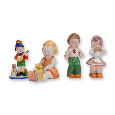 4pc Vintage Porcelain Childhood Themed Figurines