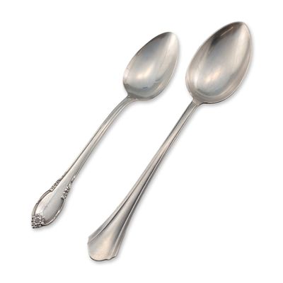 Two Silverplate Serving Spoons