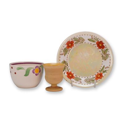 A Trio of Ceramics Including Wedgwood Hand Painted Wares