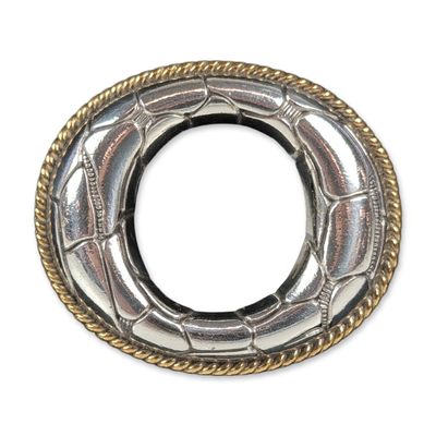Terry Stack Two-Tone Belt Buckle