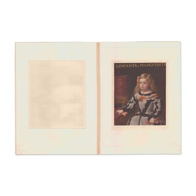 Diego Velazquez Chromolithograph Infanta Margarita Teresa