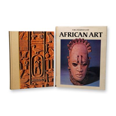 2 Art Reference Books, Treasures of African Art and Ancient Egypt
