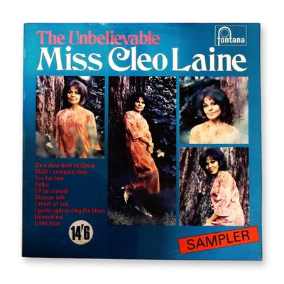 The Unbelievable Miss Cleo Laine Vinyl LP Record Sampler