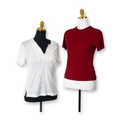 Two Women's Shirts Including Linda Baday and Heart Haat