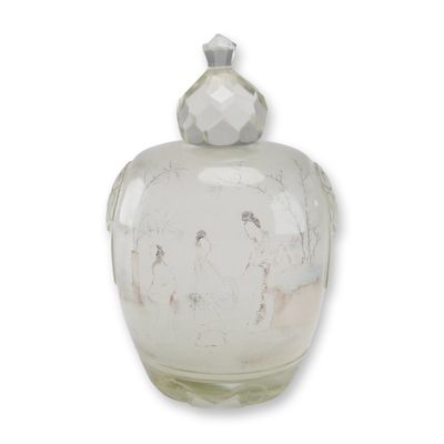 Chinese Reverse Painted Glass Snuff Bottle