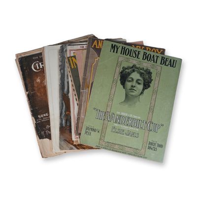 10pc Early 20th Century Antique Sheet Music Collection