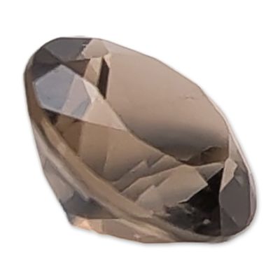 Round Brilliant Cut Smoky Quartz Loose Gemstone