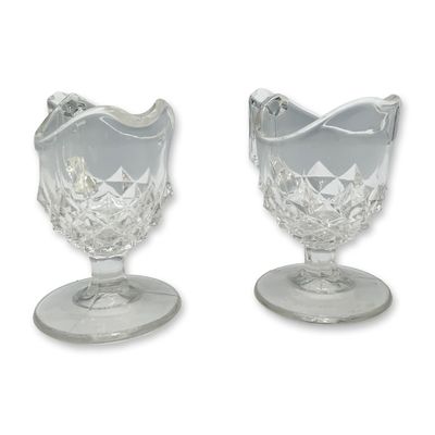 Pair of Art Glass Children's Creamer Jugs