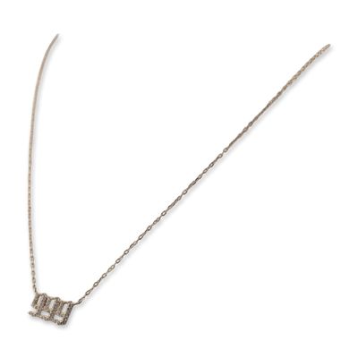 Gothic Style Gold-Plated Sterling Silver 999 Necklace