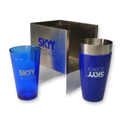 3pc Skyy Vodka Promotional Stainless Steel Bar Set
