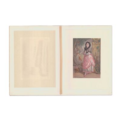Henri Regnault Chromolithograph Portrait of Comtesse de Barck