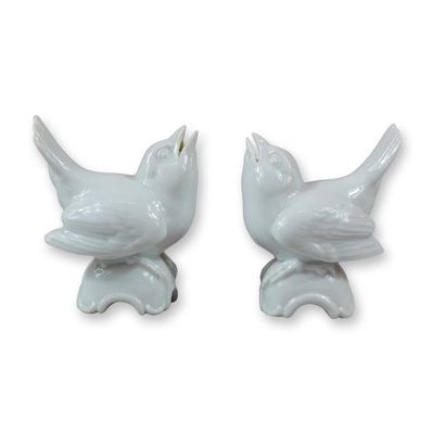 2pc Rosenthal Porcelain Figural Bird Place Card Holders