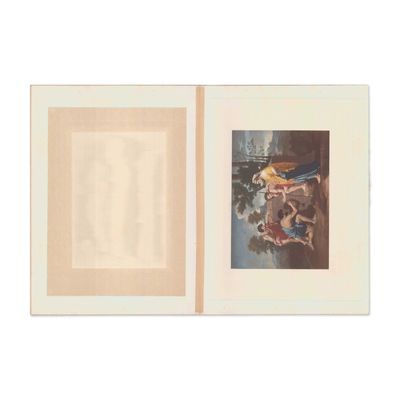 Nicolas Poussin Chromolithograph Shepherds in Arcadia Et in Arcadia Ego