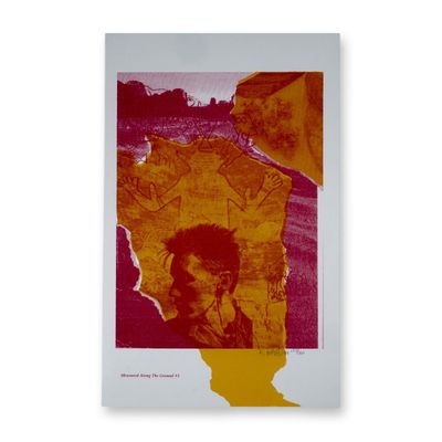 Rebecca Baird, Silkscreen on Paper, Measured Along The Ground #3, Signed