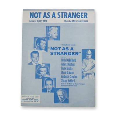 Buddy Kaye and James Van Heusen Sheet Music, Not As A Stranger