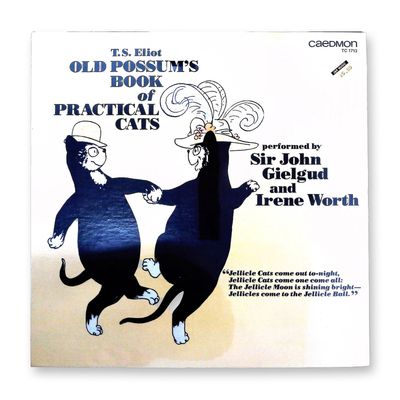 T.S. Eliot Old Possum's Book of Practical Cats LP performed by Sir John Gielgud and Irene Worth
