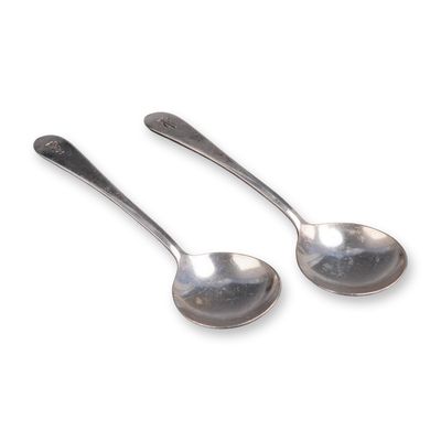 A Pair of International Silver Co. Silver-Plated Spoons