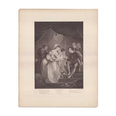 Boydell Shakespeare Gallery Folio Engraving on Paper, King Henry VI 1795