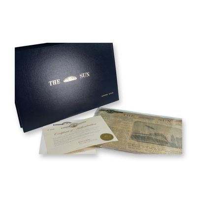 The Baltimore Sun Newspaper Original 1920s Edition In Archival Portfolio