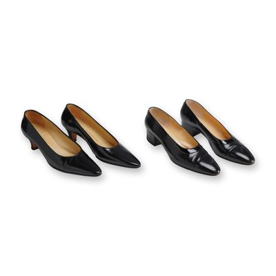 Silvia Fiorentina Black Patent Leather Pumps