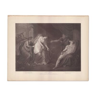Folio Engraving after Henry Tresham, Shakespeare Antony & Cleopatra 1792