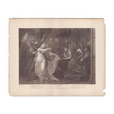 Benjamin West Engraving Hamlet Boydell Gallery 1800