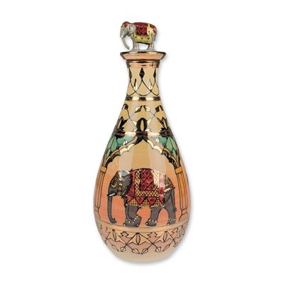 Dennis Chinaworks Pottery by Sally Tuffin Lidded Elephant Bottle