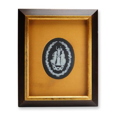 Wedgwood WWI Jasperware Plaque 'Justice and Liberty' (Inscribed)