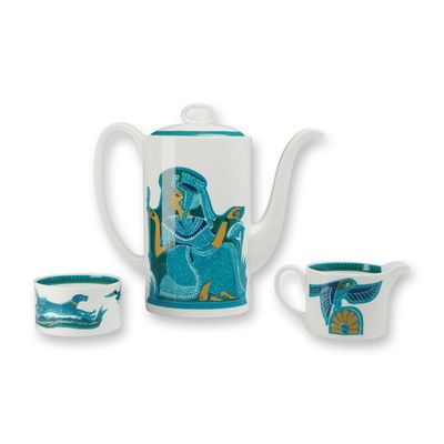 3pc Wedgwood Susie Cooper Ashmun Tea Set