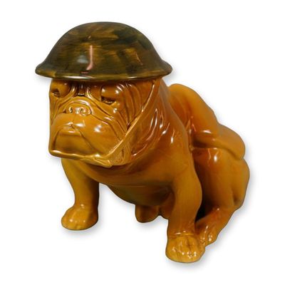 Royal Doulton Porcelain Large Figurine, Bulldog Old Bill HN146