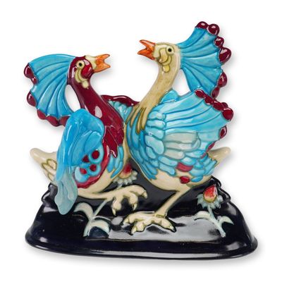 Moorcroft Pottery by Kerry Goodwin Figurine, Can Can Birds