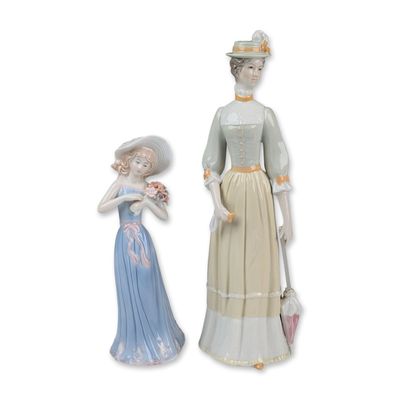 Two Glazed Porcelain Figurines, KPM and House of Lloyd