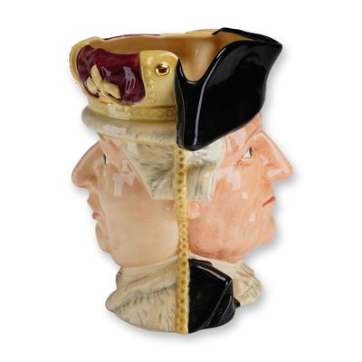 Royal Doulton Large Double-Sided Large Character Jug, George III & George Washington D6749