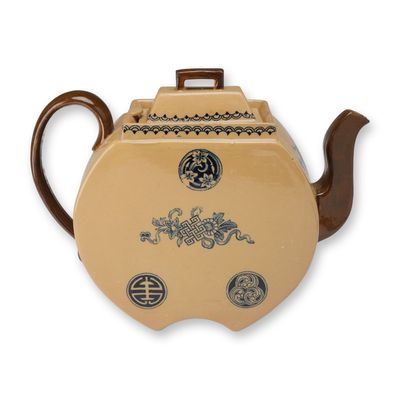 Wedgwood Aesthetic Movement Asian Style Moon Flask Teapot