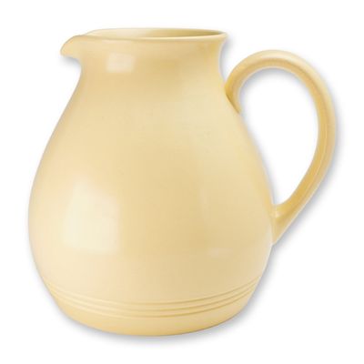 Keith Murray for Wedgwood Art Deco Straw Yellow Matte Glaze Pitcher