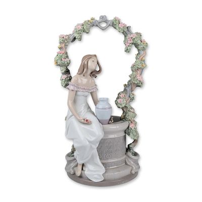 Lladro Porcelain Sculpture, A Wish For Love 01006562