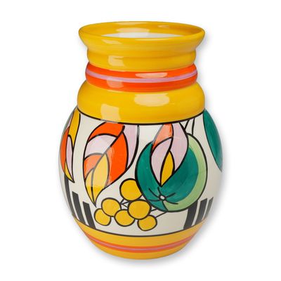 Wedgwood Clarice Cliff Collectors Club Melon Pattern Vase from The Art of Bizarre Collection