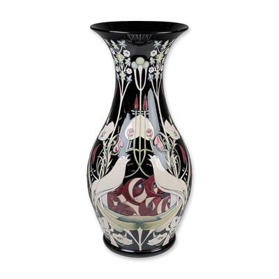 Moorcroft Pottery by Nicola Slaney Large Trial Vase, Talwin