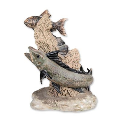 Cobridge Stoneware Trial Fish Sculpture