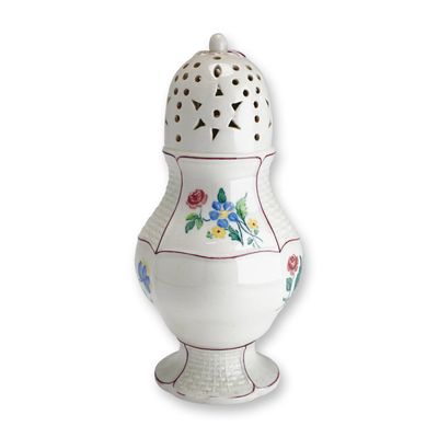 Wedgwood Pearlware Floral Sugar Caster