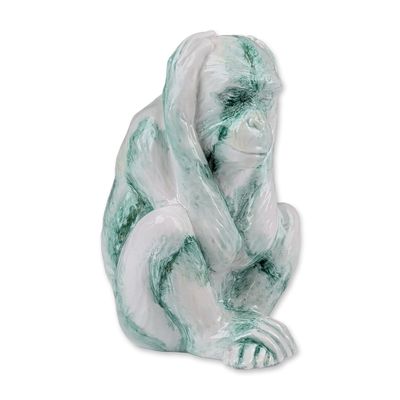Royal Doulton Prototype Chinese Jade Porcelain Monkey Figurine