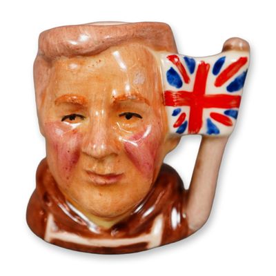 Royal Doulton Prototype Colorway Tiny Character Jug, Captain Scott