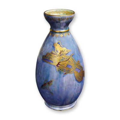Wedgwood Fairyland Lustre Dragons and Geese Small Vase, Z4829