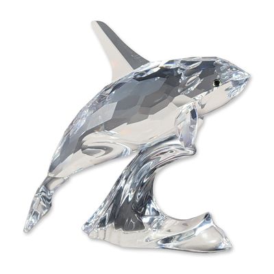 Swarovski Crystal Killer Whale Figurine