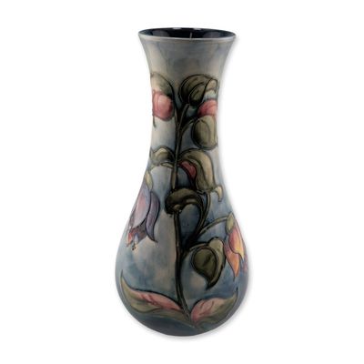 Moorcroft Vintage Large Pottery Vase, Fuchsia